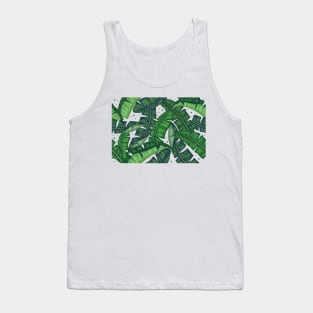 banana leaf pattern print Tank Top